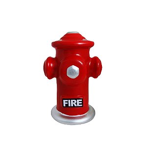 HIDRANTE FIRE DETALHE PRATA VERMELHO