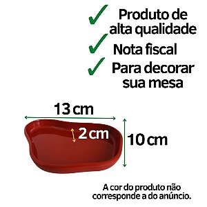 Bandeja Orgânica Só Boleiras 130 Vermelho Decorativa Festa