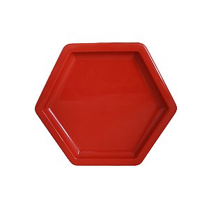 Bandeja Mosaico Sextavada Pequena Telha Nova Decorativa