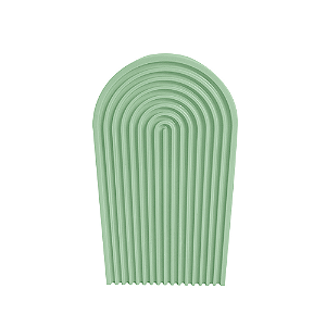 Vaso Arco Decorativo Festa 2 Em 1 Só Boleiras Verde Menta