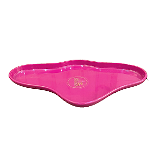Bandeja Orgânica Fucsia 250 Decorativa Festas Só Boleiras