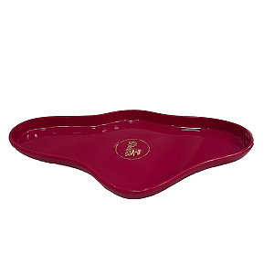 Bandeja Orgânica Fucsia 250 Decorativa Festas Só Boleiras