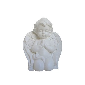 Anjo Decorativo De Plastico Branco