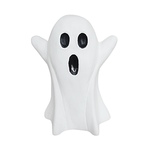 Fantasma de Ceramica Branco Grande