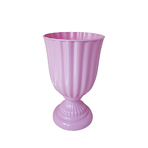 Vaso Plástico Dubai Pequeno Rosa Bebê Decorativo Flor Jardim