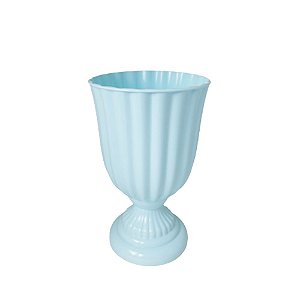 Vaso Plástico Dubai Pequeno Azul Bebê Decorativo Flor Jardim