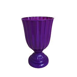 Vaso Plástico Dubai Pequeno Roxo Decorativo Flores Jardim