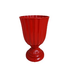 Vaso Plástico Dubai Pequeno Terracota Decorativo Flores