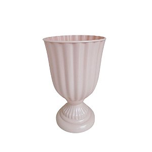 Vaso Plástico Dubai Pequeno Nude Decorativo Flor Jardinagem