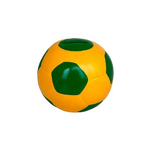 BOLA DE FUTEBOL CERAMICA MOD 3 VERDE E AMARELO