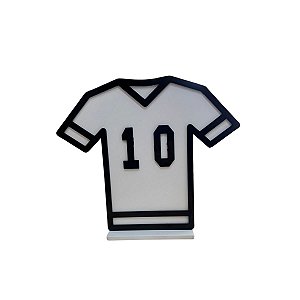 DISPLAY MDF CAMISA 10 BRANCO COM PRETO