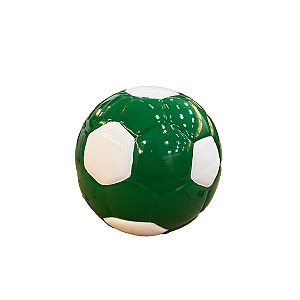 BOLA DE FUTEBOL CERAMICA VERDE E BRANCO