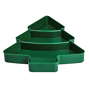 Petisqueira plastica arvore de natal verde