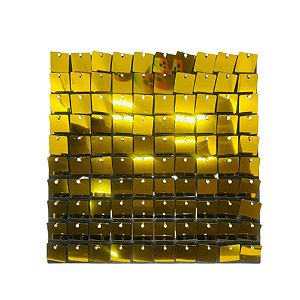 ENFEITE PLASTICO MAGICO SHIMMER 30X30 CADA DOURADO