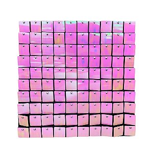 ENFEITE PLASTICO MAGICO SHIMMER 30X30 CADA ROSA