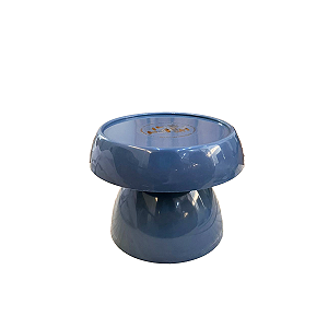 Boleira Cogumelo Pequena Prato Doces Só Boleiras Azul Gris