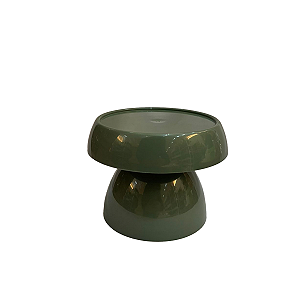 Boleira Cogumelo Pequena Prato Doces Só Boleiras Verde Musgo