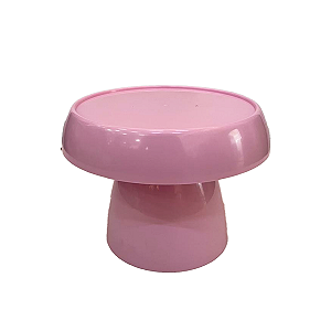 Boleira Cogumelo Média Prato Doces Só Boleiras Rosa Bebê