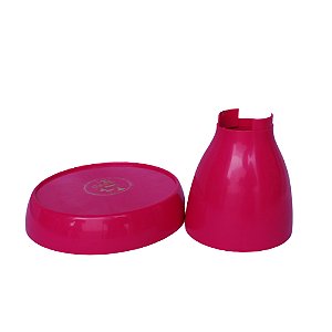 Boleira Cogumelo Média Prato Doces Só Boleiras Pink
