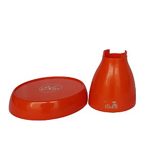 Boleira Cogumelo Média Prato Doces Só Boleiras Laranja