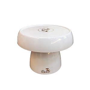 Boleira Cogumelo Média Prato Doces Só Boleiras Branco