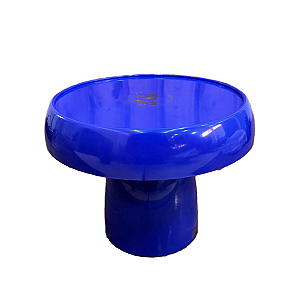 Boleira Cogumelo Grande Prato Doces Só Boleiras Azul Bic