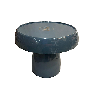 Boleira Cogumelo Grande Prato Doces Só Boleiras Azul Gris