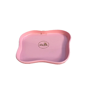 Bandeja Orgânica Só Boleiras 180 Rosa Bebê Decorativa Festa