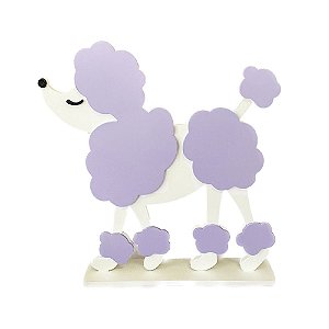 Display MDF Cachorrinho Da Boneca Lilás Decorativo Totem