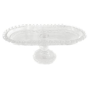 PRATO CRISTAL OVAL BORDA CORACAO