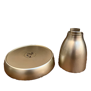 Boleira Cogumelo Grande Prato Doces Só Boleiras Dourado