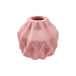 Mini Vaso Geometrico Rosa Bebe Fosco