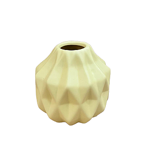 Mini Vaso Geometrico Amarelo Bebe Fosco