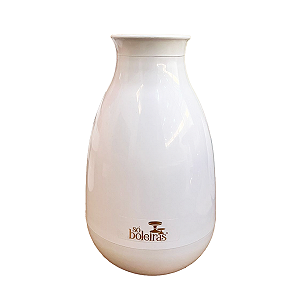 VASO COGUMELO GRANDE BRANCO