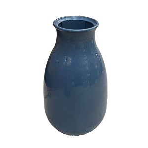 VASO COGUMELO GRANDE AZUL GRIS