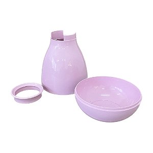 Vaso Cogumelo Médio Só Boleiras Decorativo Festa Rosa Bebê
