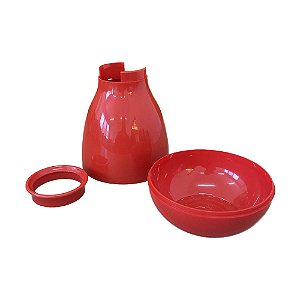 VASO COGUMELO MEDIO VERMELHO