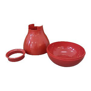 VASO COGUMELO PEQUENO VERMELHO