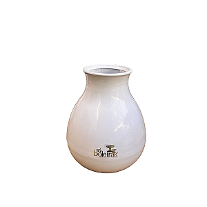 Vaso Cogumelo Pequeno Só Boleiras Decorativo Festa Branco