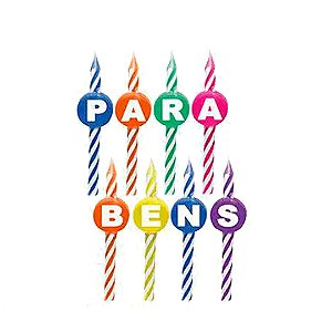VELA PARABENS COLORIDO SILVER