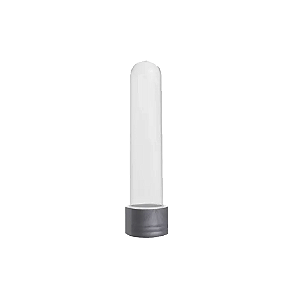 Tubete Decoração Balinhas Prata 12CM Plástico 10Uni