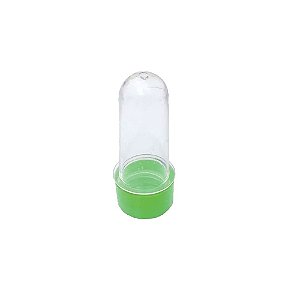 Tubete Pequeno Decoração Verde Limão 8 CM Plástico 10Uni