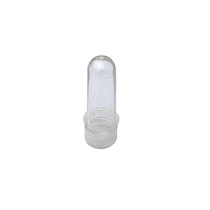 Tubete Pequeno Decoração Transparente 8 CM Plástico 10Uni