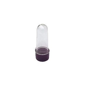 Tubete Pequeno Decoração Roxo 8 CM Plástico 10Uni