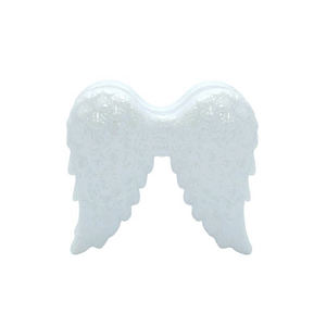 Tubete Asa Branco Decoração Batizado Plástico 10 unidades