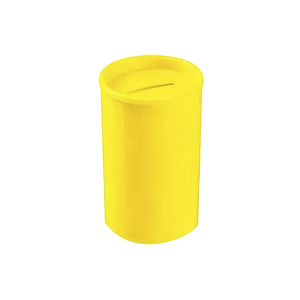 Cofrinho Plástico Lembrancinha Porta Moedas Amarelo