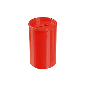 Cofrinho Plástico Lembrancinha Porta Moedas Vermelho