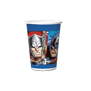 Copo De Papel Super Herois Festa Aniversário 180ml 8 unidades