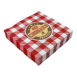 Guardanapo Churrasco Papel Folha Dupla 20 fls 33x33 Make+