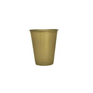 Copo Descartável Plástico Dourado 200ml 50uni Festas